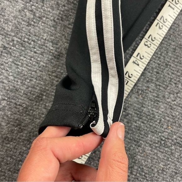 ADIDAS women’s Black Athletic Track Pants skinny fit Black/white size: Small - Picture 8 of 11